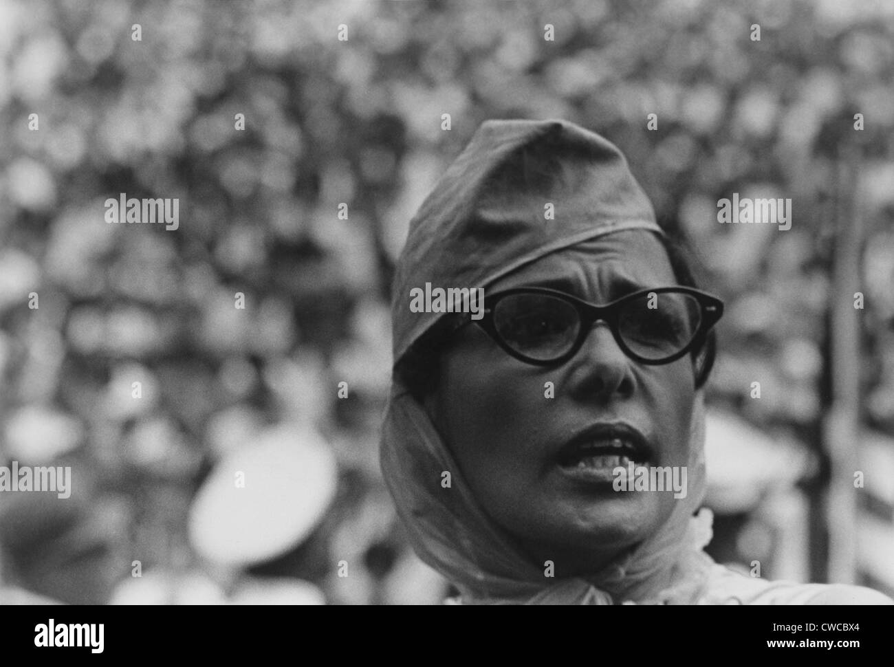 À l'actrice Lena Horne 1963 manifestation sur l'État de Washington. Le 28 août 1963. Banque D'Images