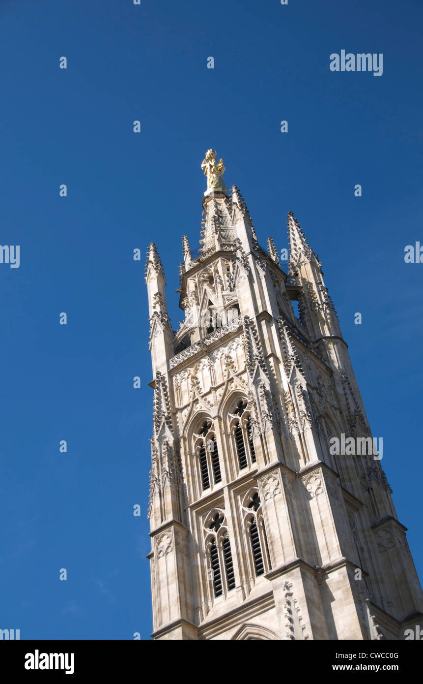 La Cathédrale Saint André et la Tour Pey Berland, Bordeaux, France, Europe Banque D'Images