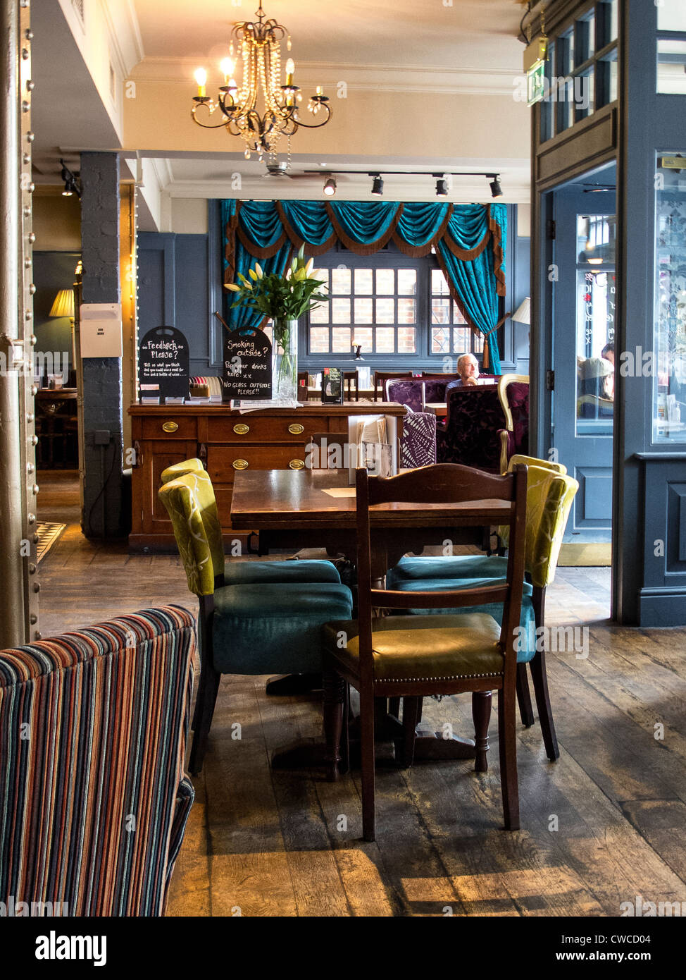 L'intérieur de la Trafalgar pub - Chelsea, Londres, Angleterre, Royaume-Uni Banque D'Images