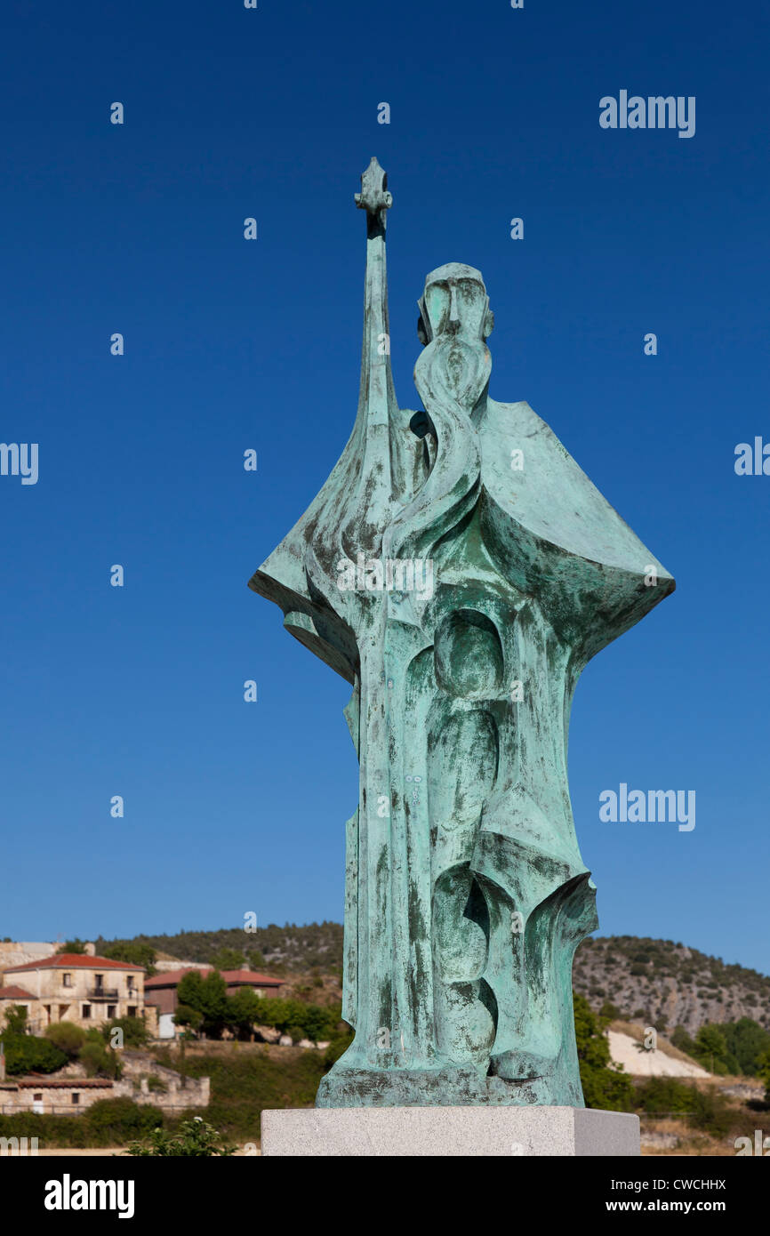 Monk, Santo Domingo de Silos, Burgos, Castille et Leon, Espagne Banque D'Images