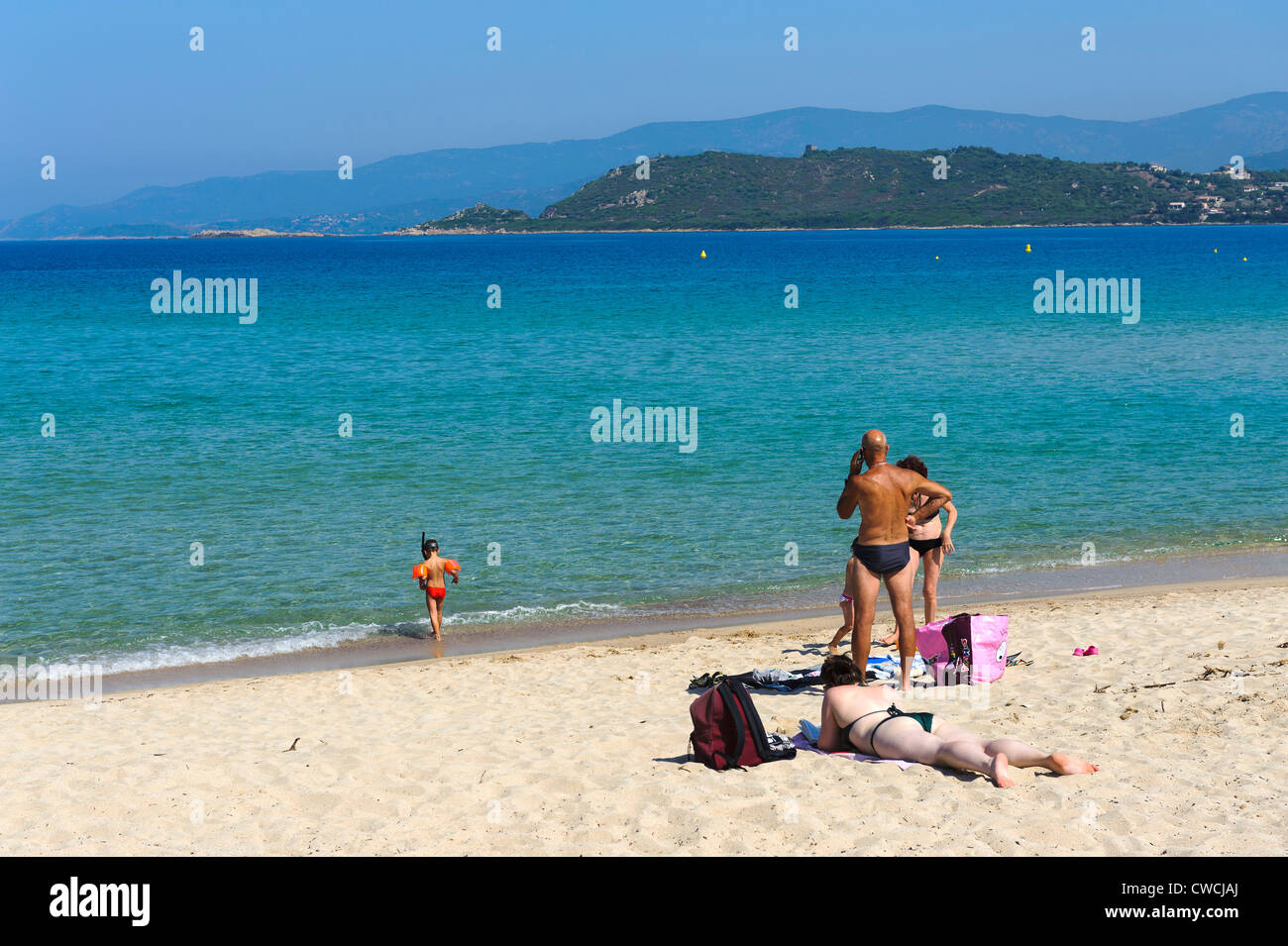 Golf à La Plage De La Liscia Corse France Banque Dimages