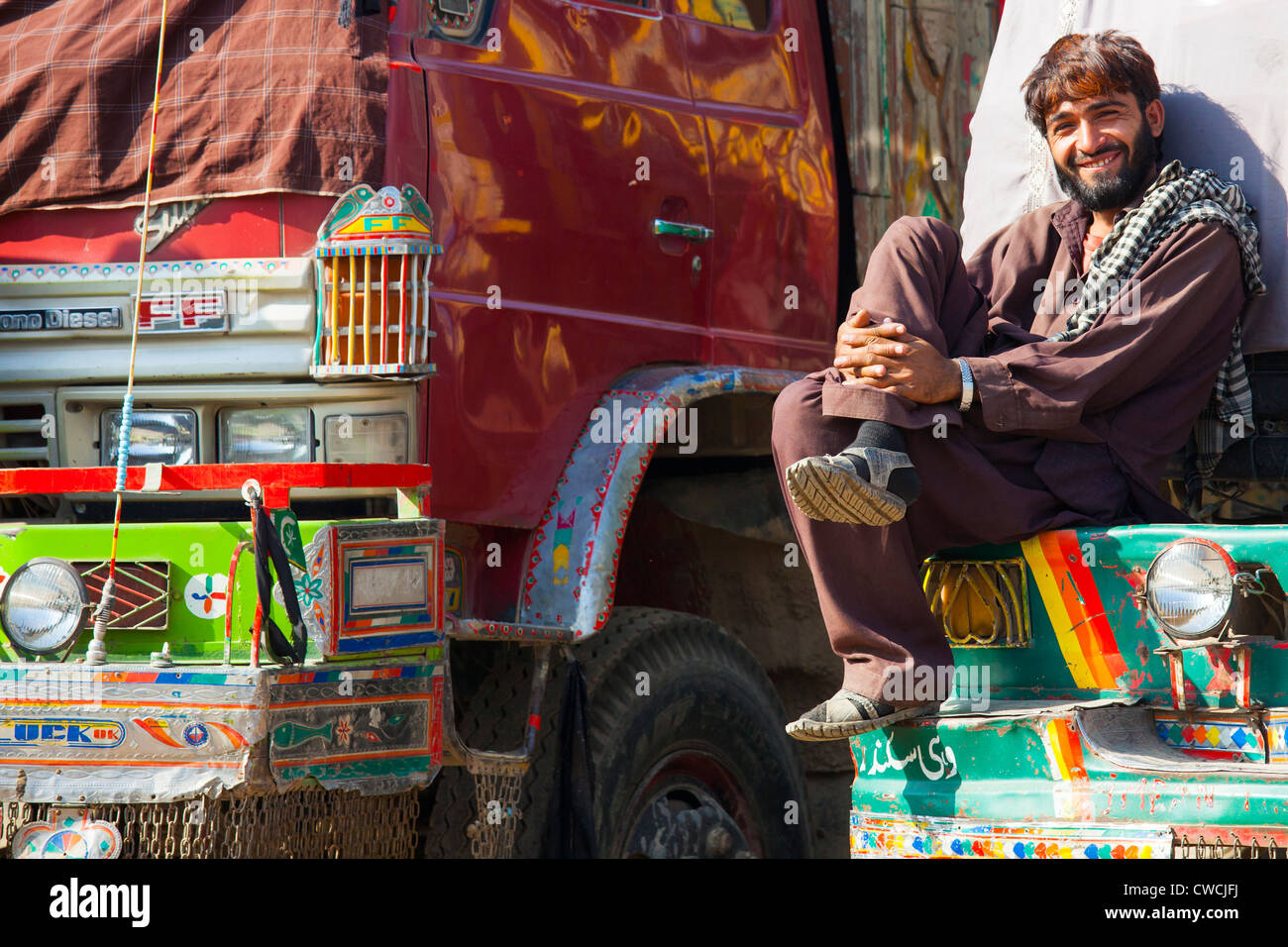 Camion Jingle, Islamabad, Pakistan Banque D'Images