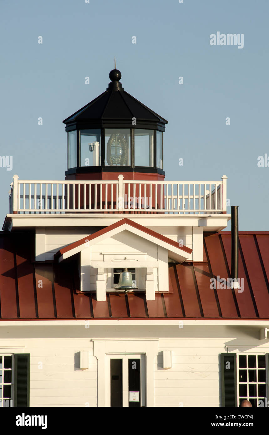 Réplique phare de Roanoke Marshes, Manteo, North Carolina Outer Banks Banque D'Images