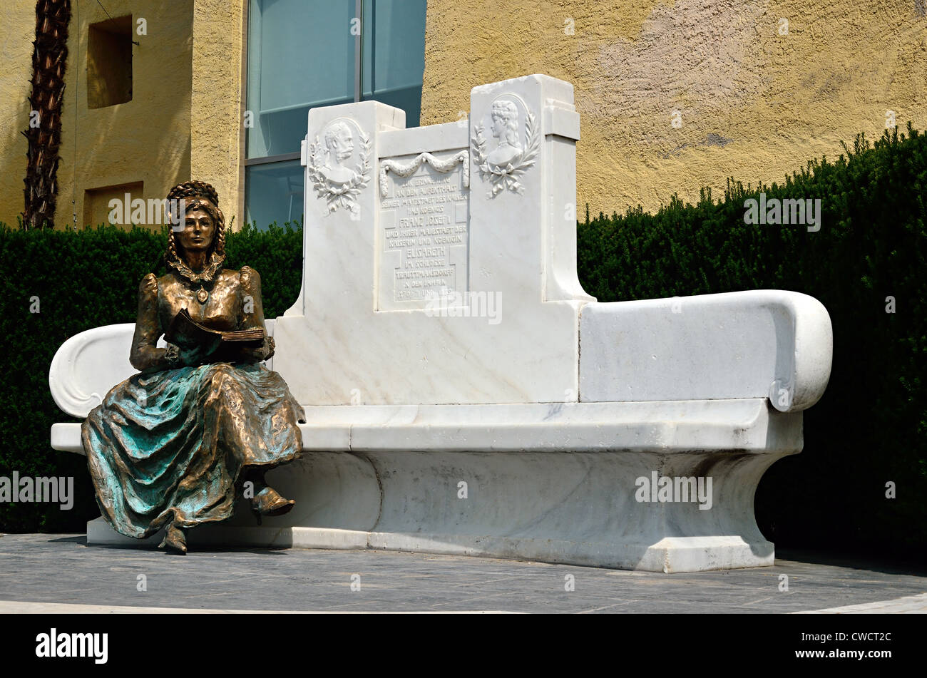 La sculpture de l'Impératrice Elisabeth d'Autriche Banque D'Images