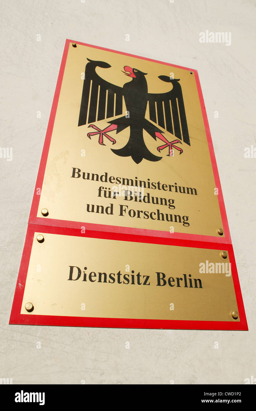 Berlin, Ministère fédéral de l'éducation et de la recherche Banque D'Images