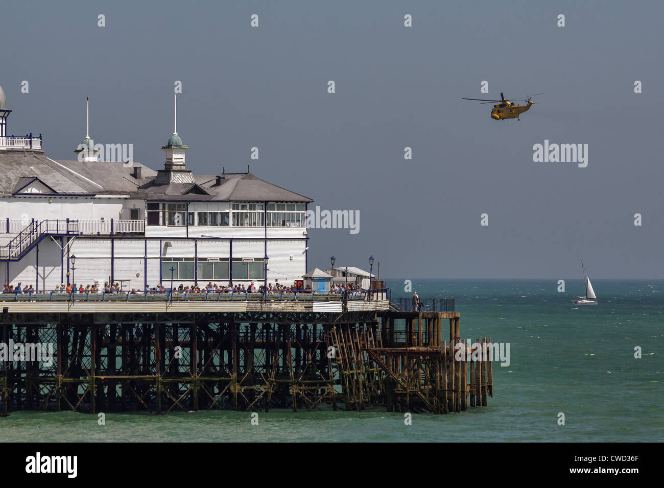 L'hélicoptère Sea King HAR3 affichage à 21-07-2013 Banque D'Images