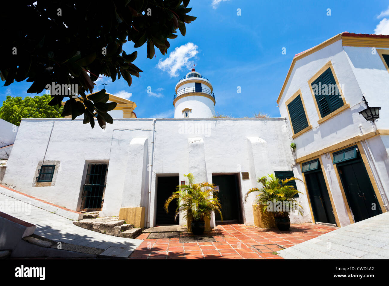 Forteresse de Guia lighthouse à Macao Banque D'Images