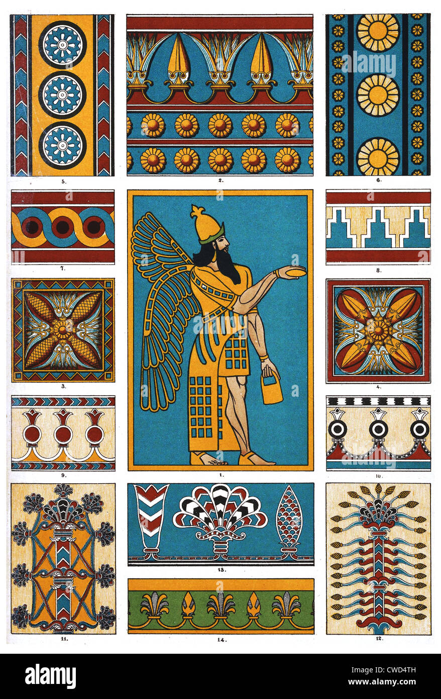 Peintures assyriennes Banque D'Images