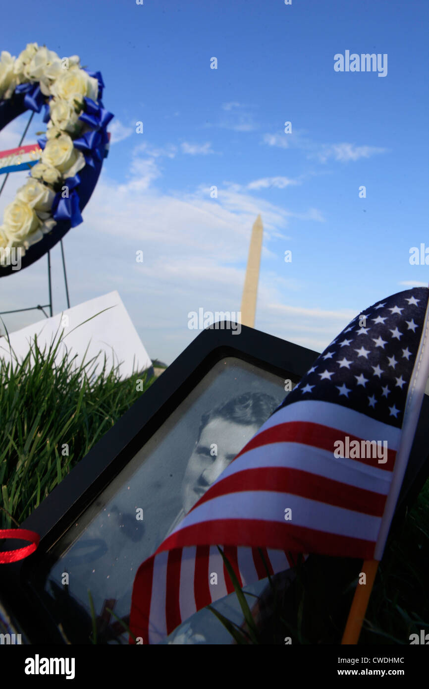 La Seconde Guerre mondiale LA SECONDE GUERRE MONDIALE II memorial Washington D.C. Banque D'Images