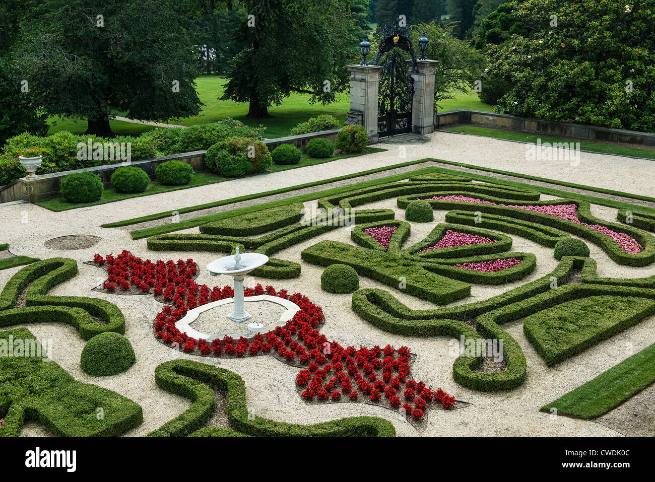 Jardin de Buis, Nemours Mansion and Gardens, Wilmington, Delaware, USA Banque D'Images