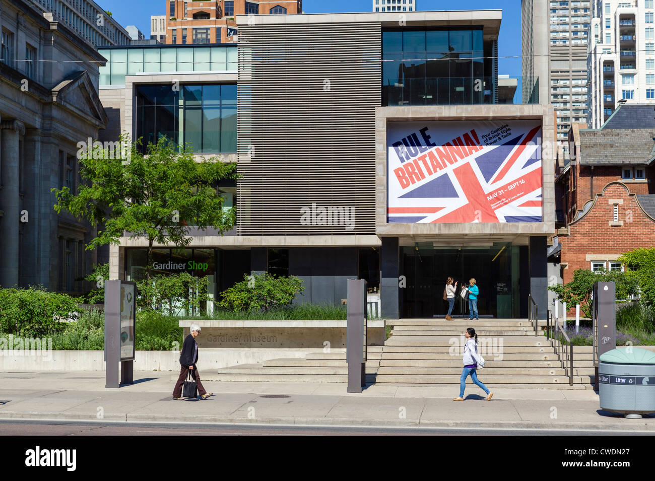 Entrée du musée Gardiner, Queens Park, Toronto, Ontario, Canada Banque D'Images