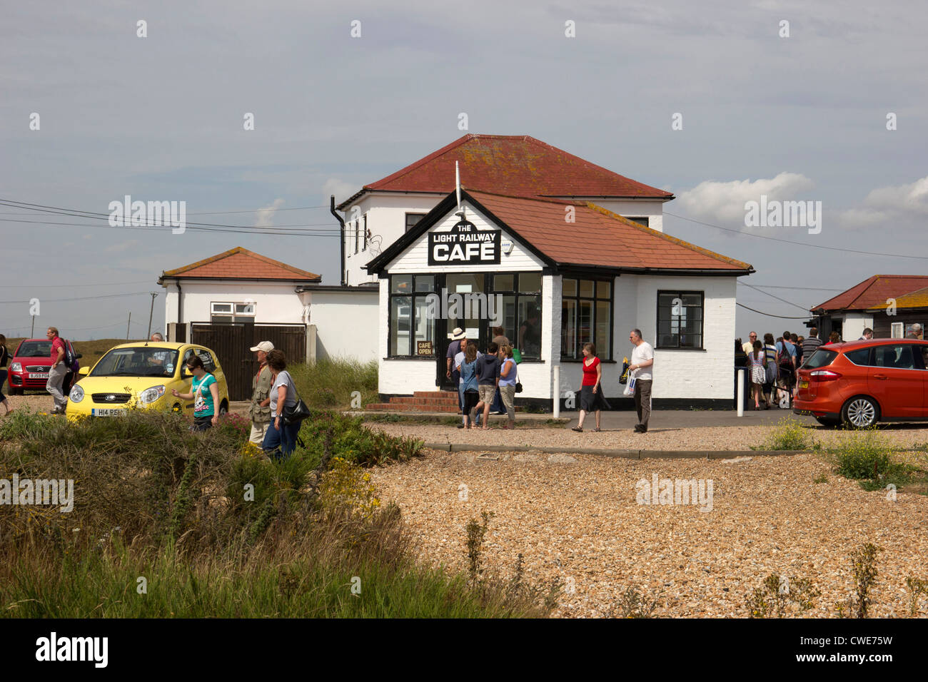 Light Railway Cafe Kent England UK Dormeur Banque D'Images