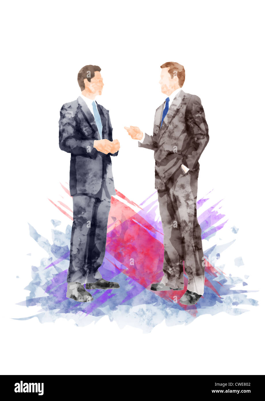 Deux Businessmen Discussing Banque D'Images