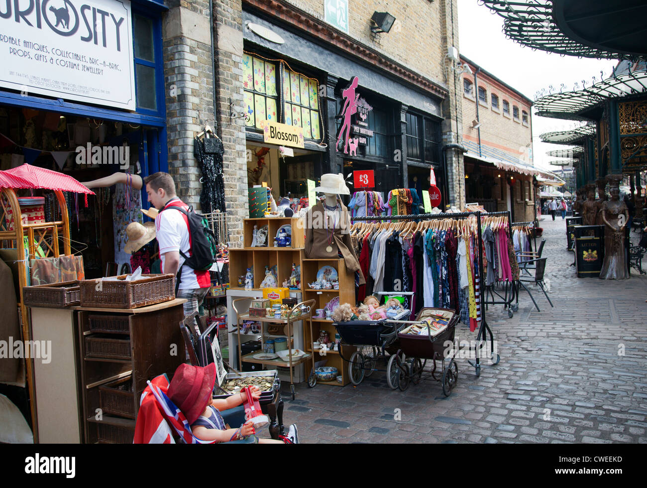 Marché d'équitation dans Camden Lock Village - London UK Banque D'Images