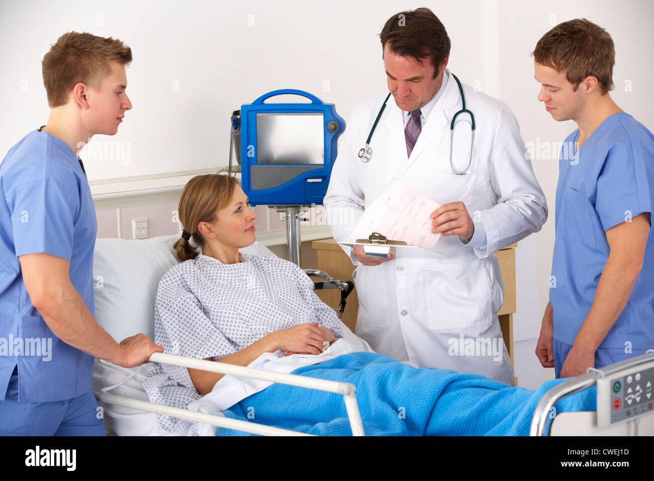 American medical association en lit du patient Banque D'Images