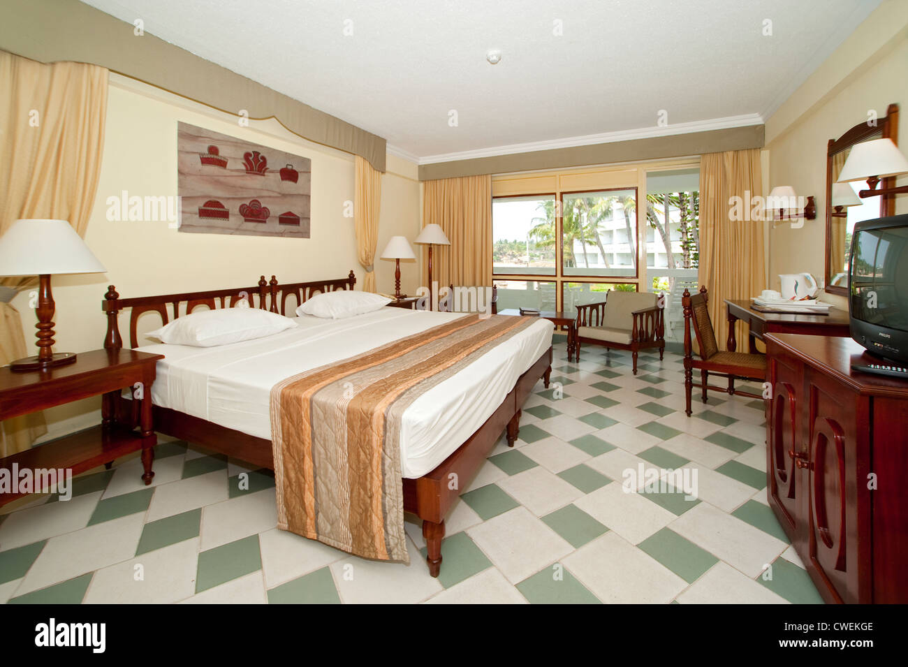 Mount Lavinia Hotel Chambre Standard, Colombo, Sri Lanka Banque D'Images