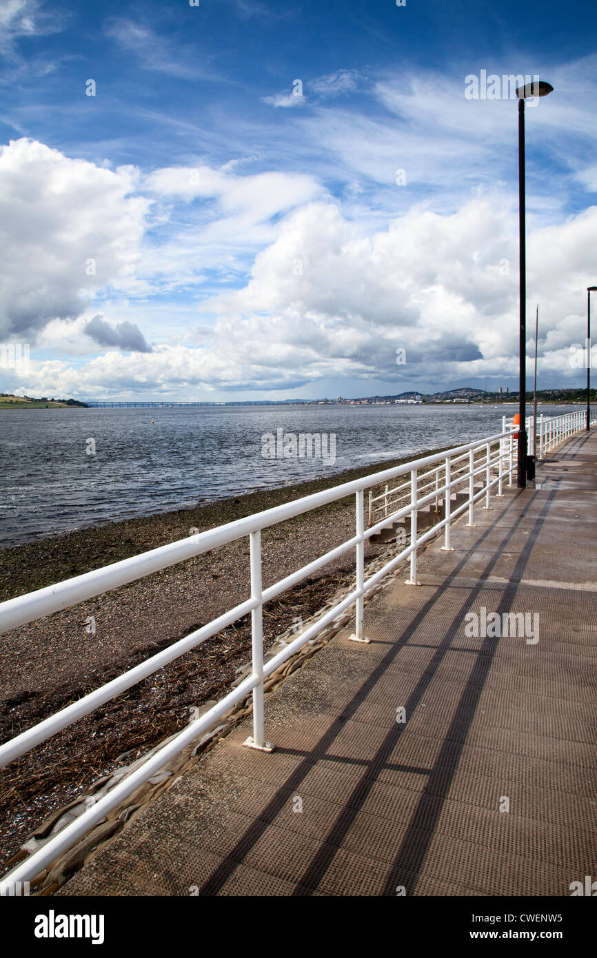 Clearing tempête sur le fleuve Tay à Broughty Ferry Ecosse Dundee Banque D'Images