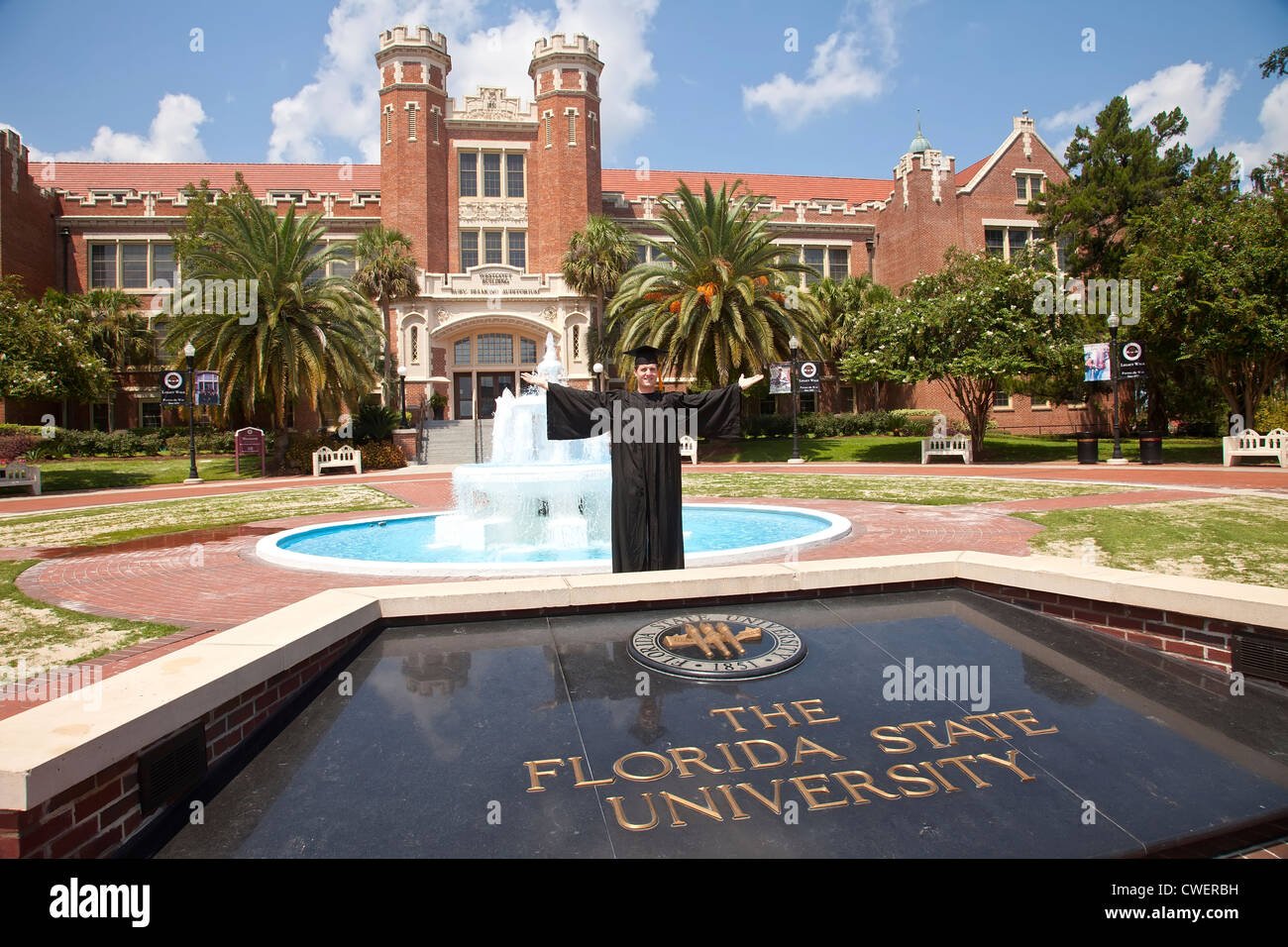 Diplômé de l'Université d'État de Floride Banque D'Images