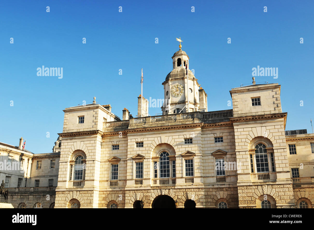 Détail architectural de la Maison Royale Guards building à Londres, Royaume-Uni Banque D'Images