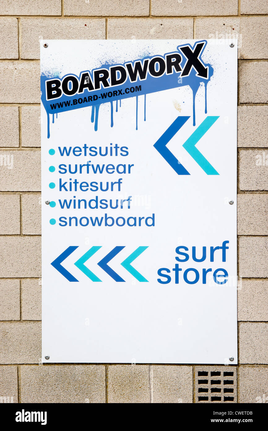 BoardWorx Surf Store Whitstable Kent UK Banque D'Images