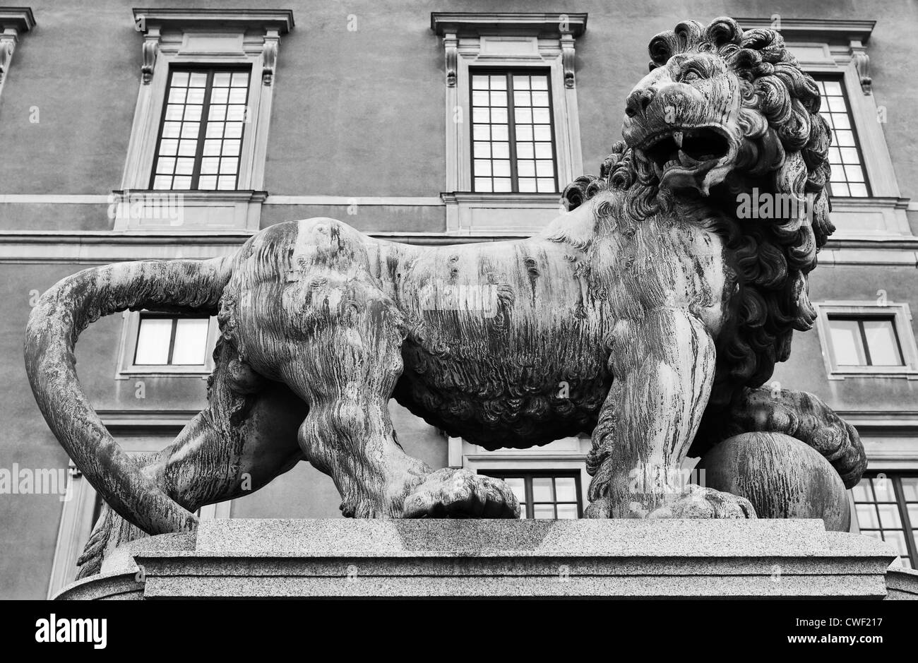 Détail architectural de la Palais Royal de Stockholm Banque D'Images