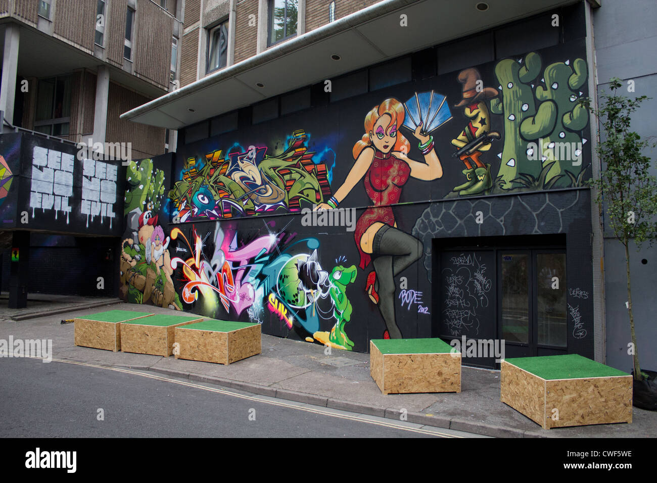 Voir aucun mal 2012 graffiti/street art Bristol Banque D'Images