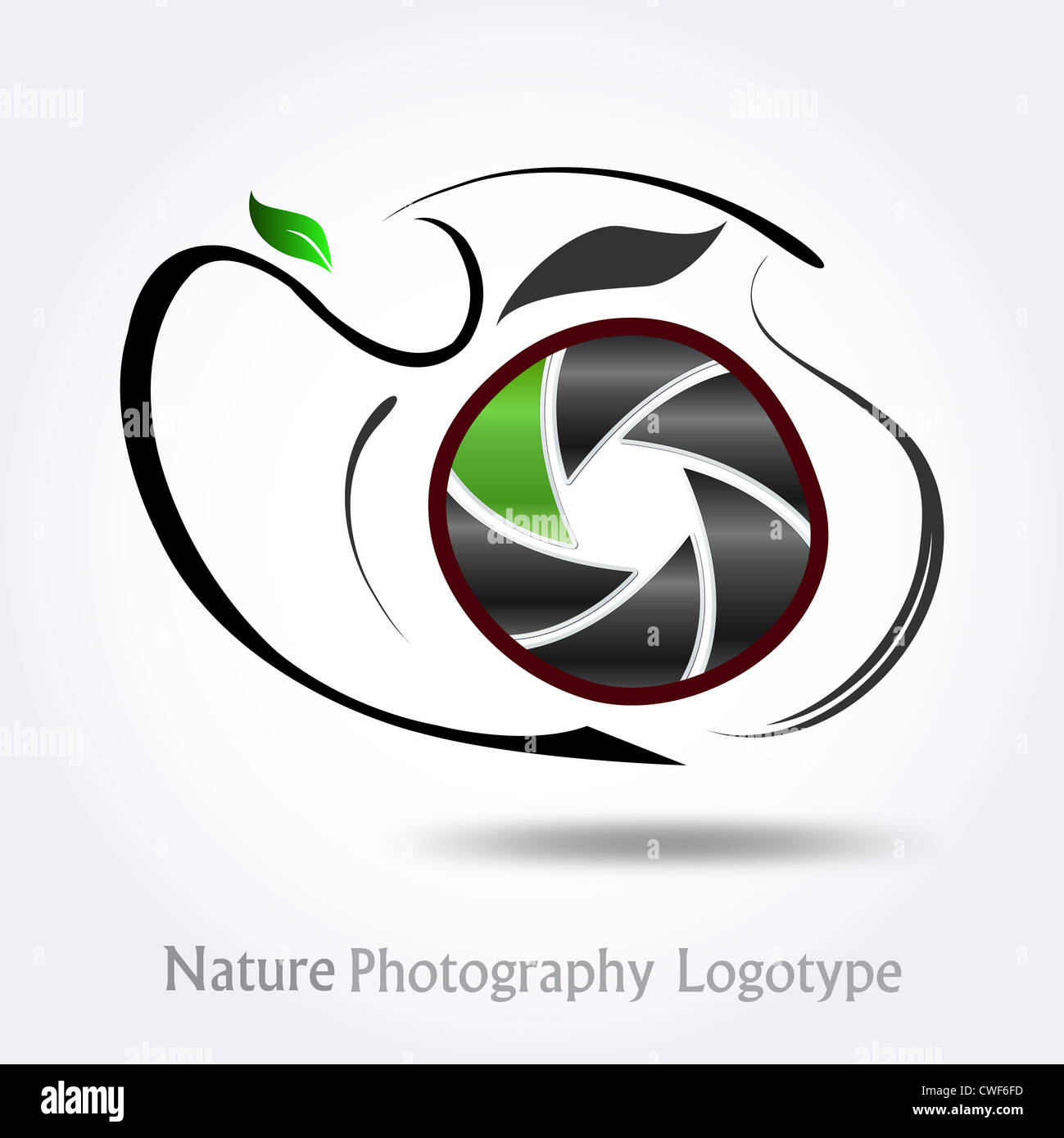 Logo de l'entreprise de photographie Banque D'Images