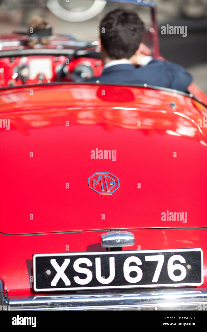Classic vintage MG location Banque D'Images