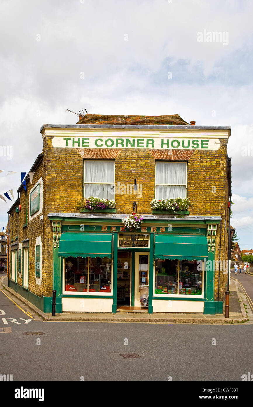 Le Corner House Sandwich Kent UK Banque D'Images