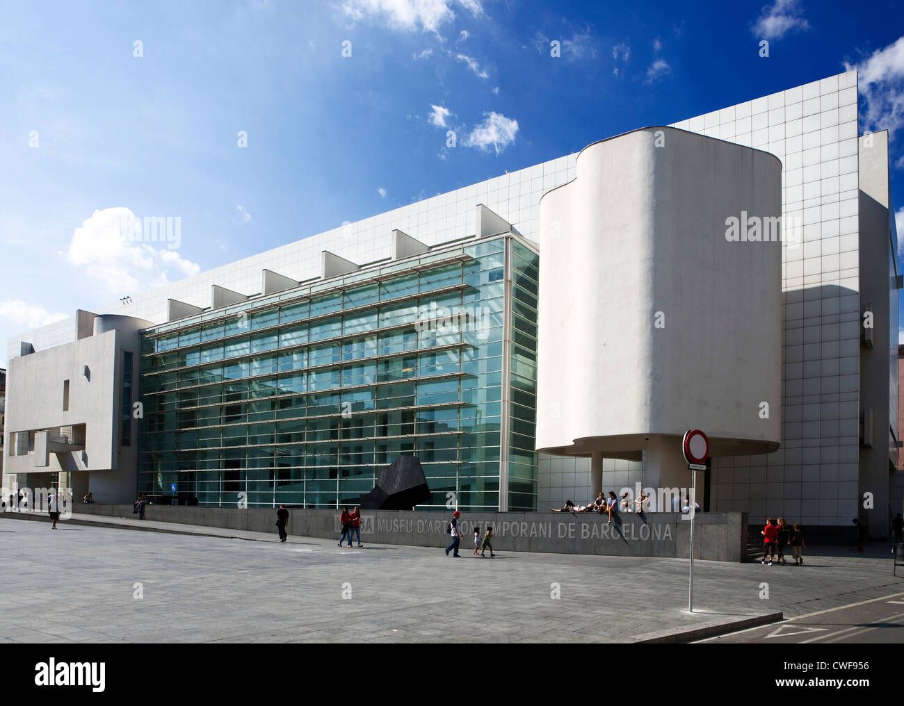 Musée d'Art Contemporain de Barcelone Banque D'Images