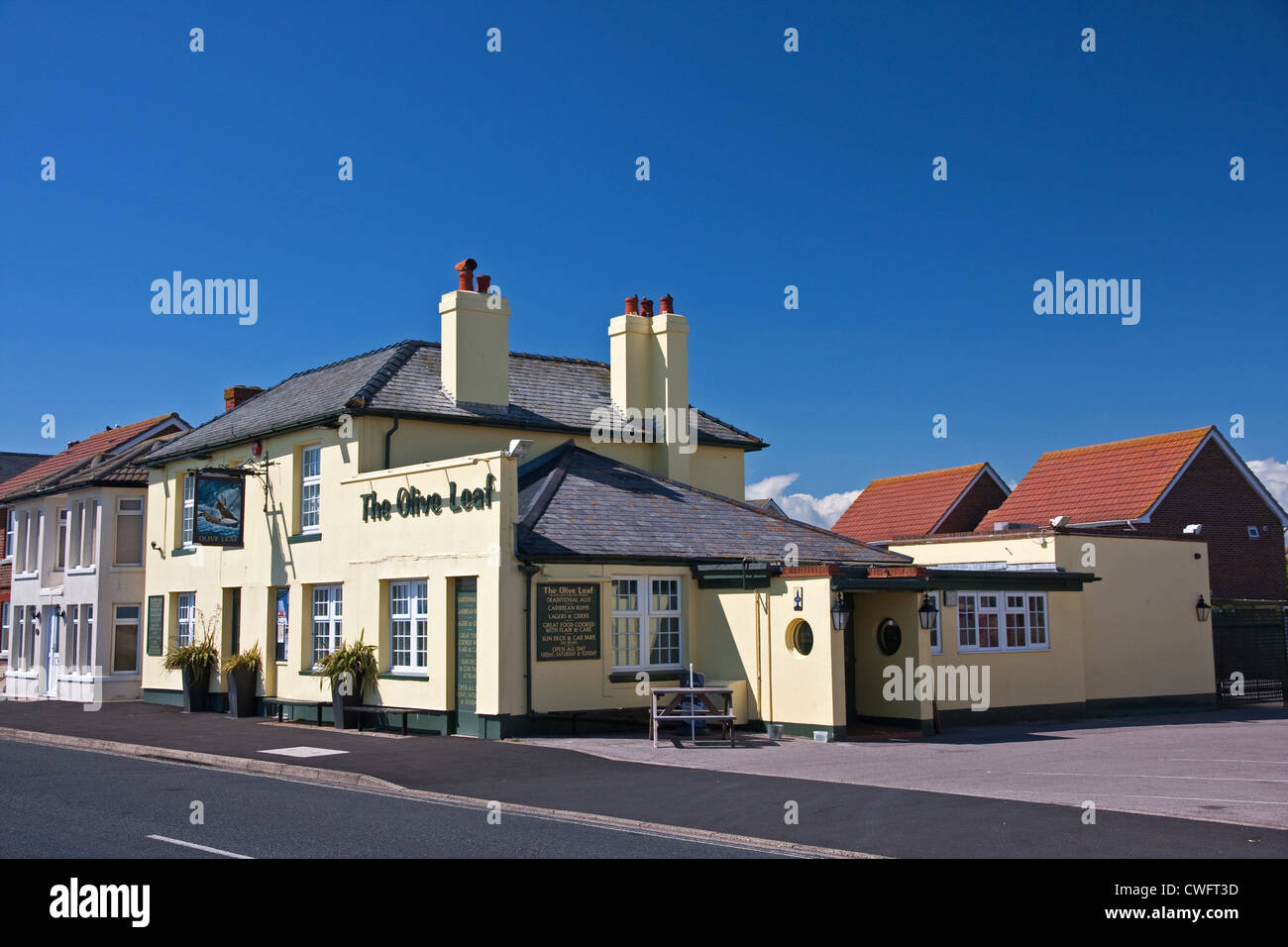 La feuille d'Olivier public house, Hayling Island Banque D'Images