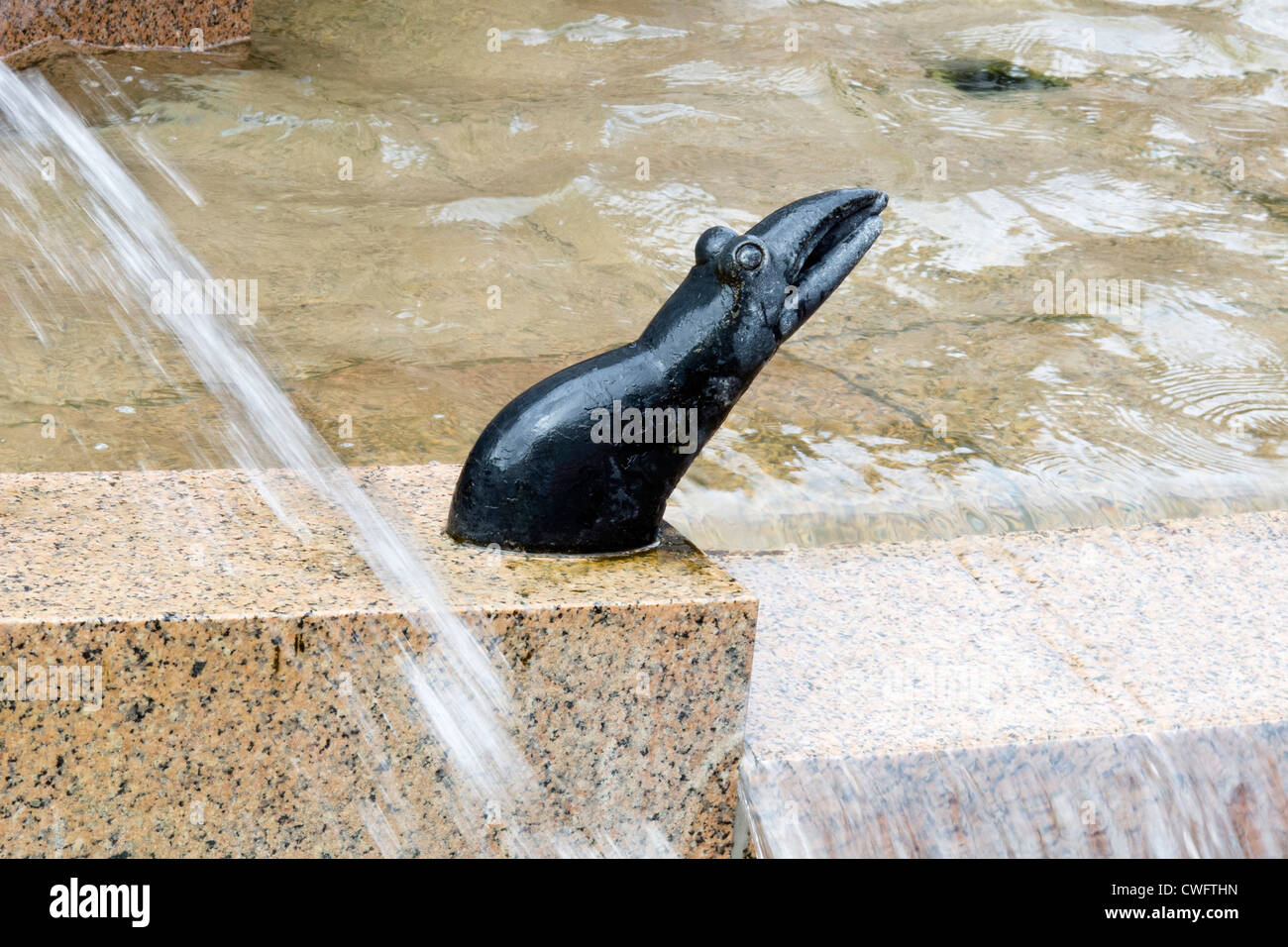 Les fontaines à Breitscheidplatz, Berlin Banque D'Images