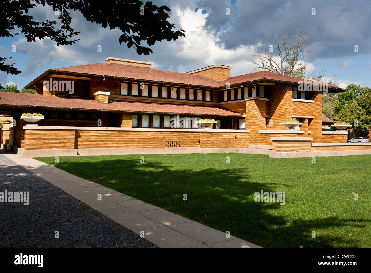 Darwin D. Martin House par Frank Lloyd Wright, Buffalo, New York Banque D'Images
