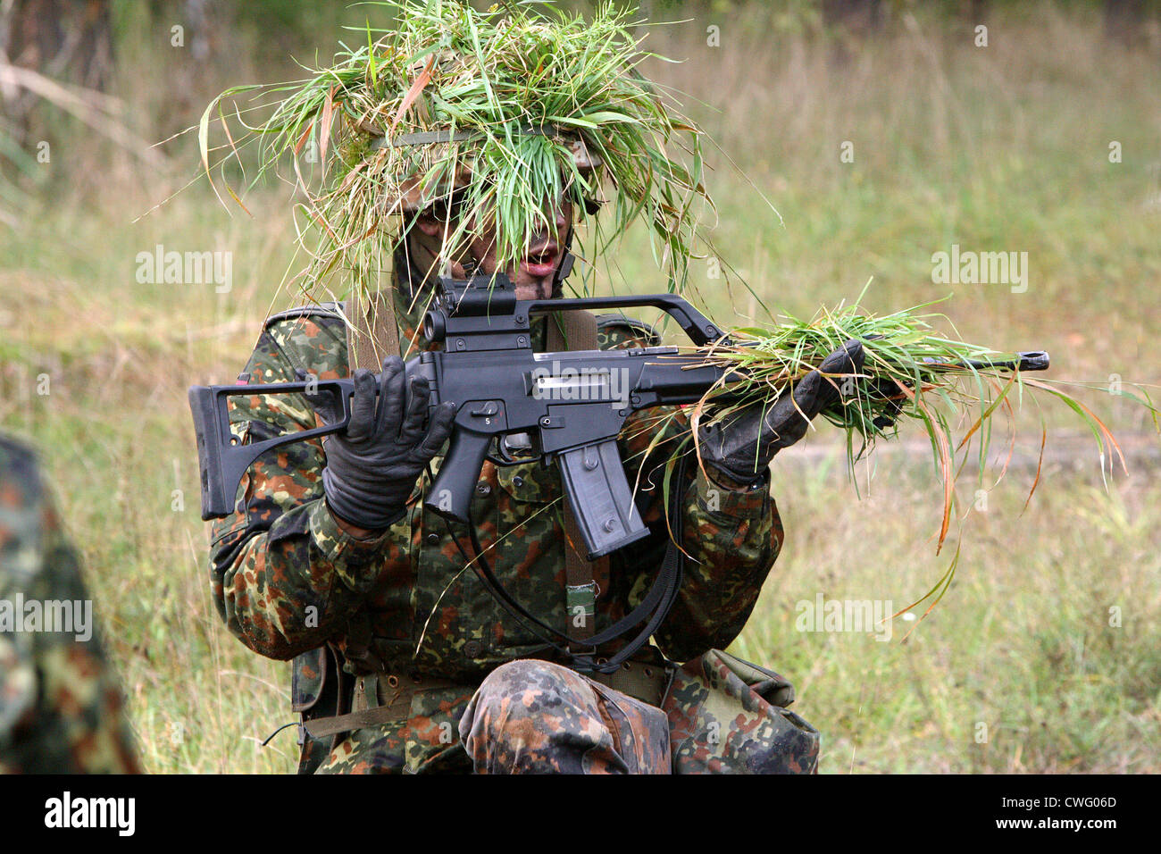 La formation de base à l'armée Banque D'Images