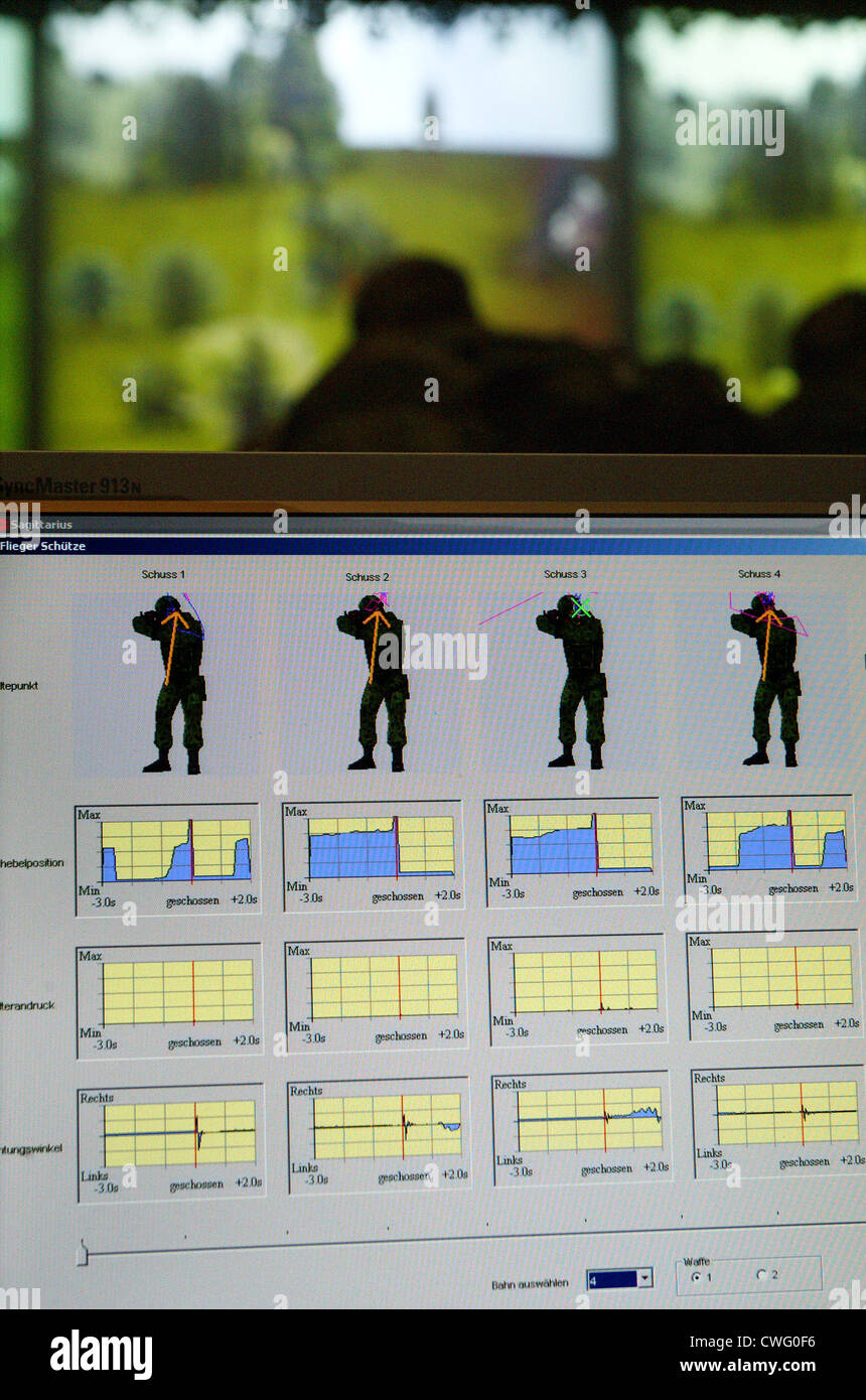 La formation de base à l'armée Banque D'Images