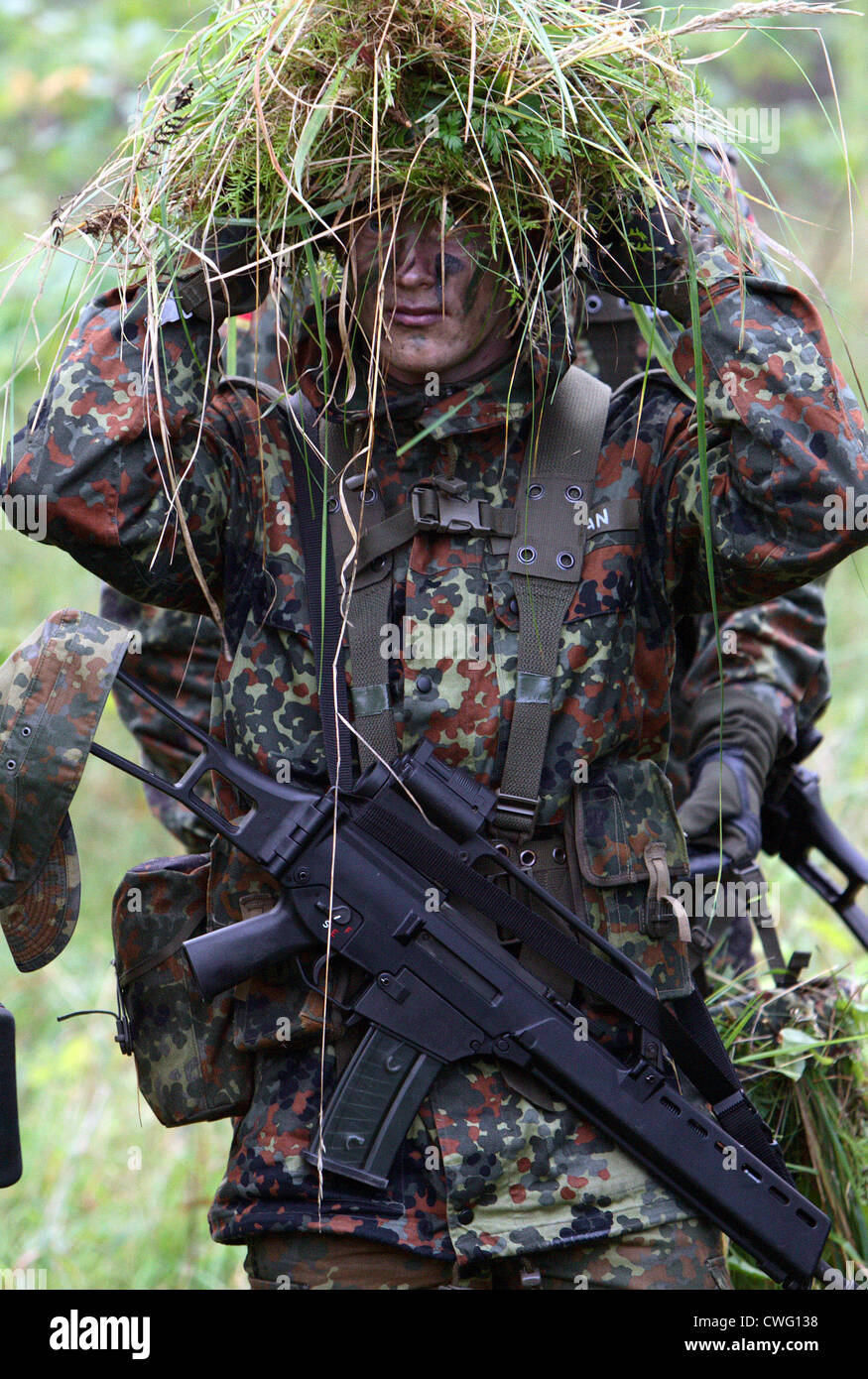 La formation de base à l'armée Banque D'Images
