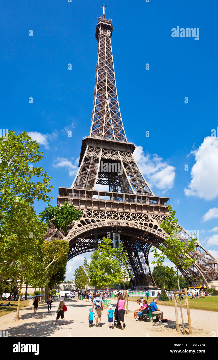 Paris France EU Europe Tour Eiffel Banque D'Images