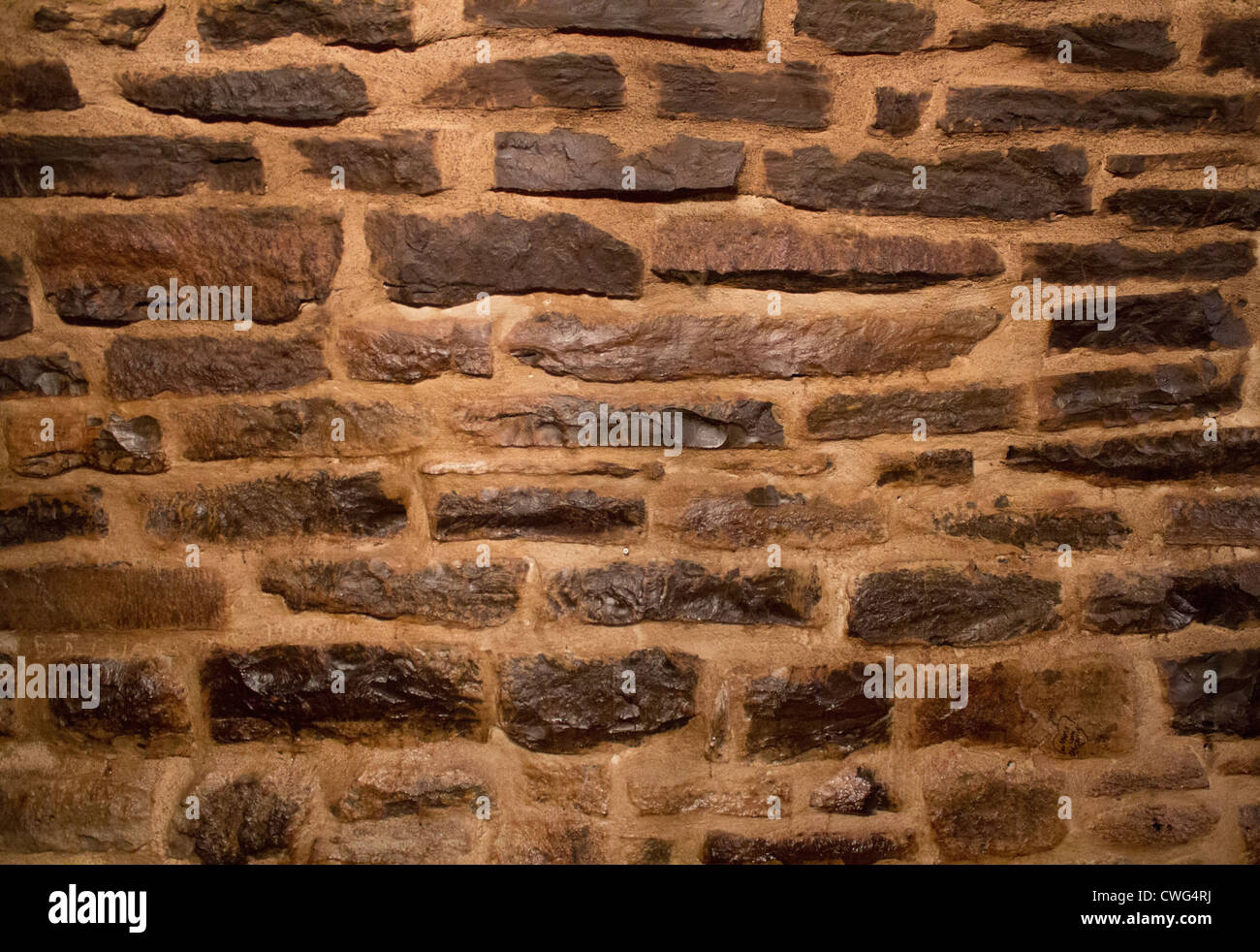 Old brick wall background. Banque D'Images