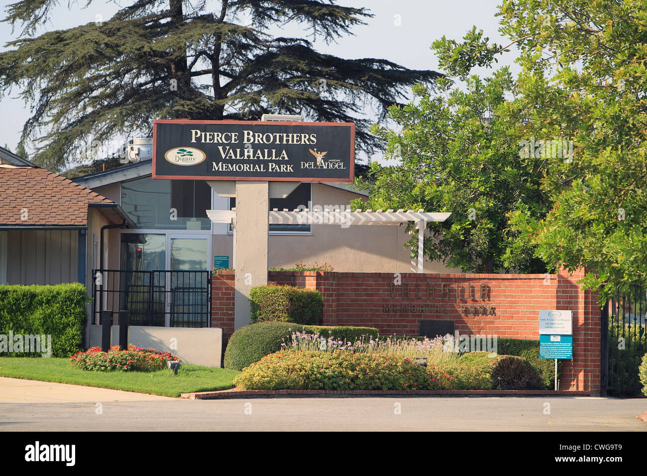 Valhalla Memorial Park Cemetery à North Hollywood, Californie. Banque D'Images