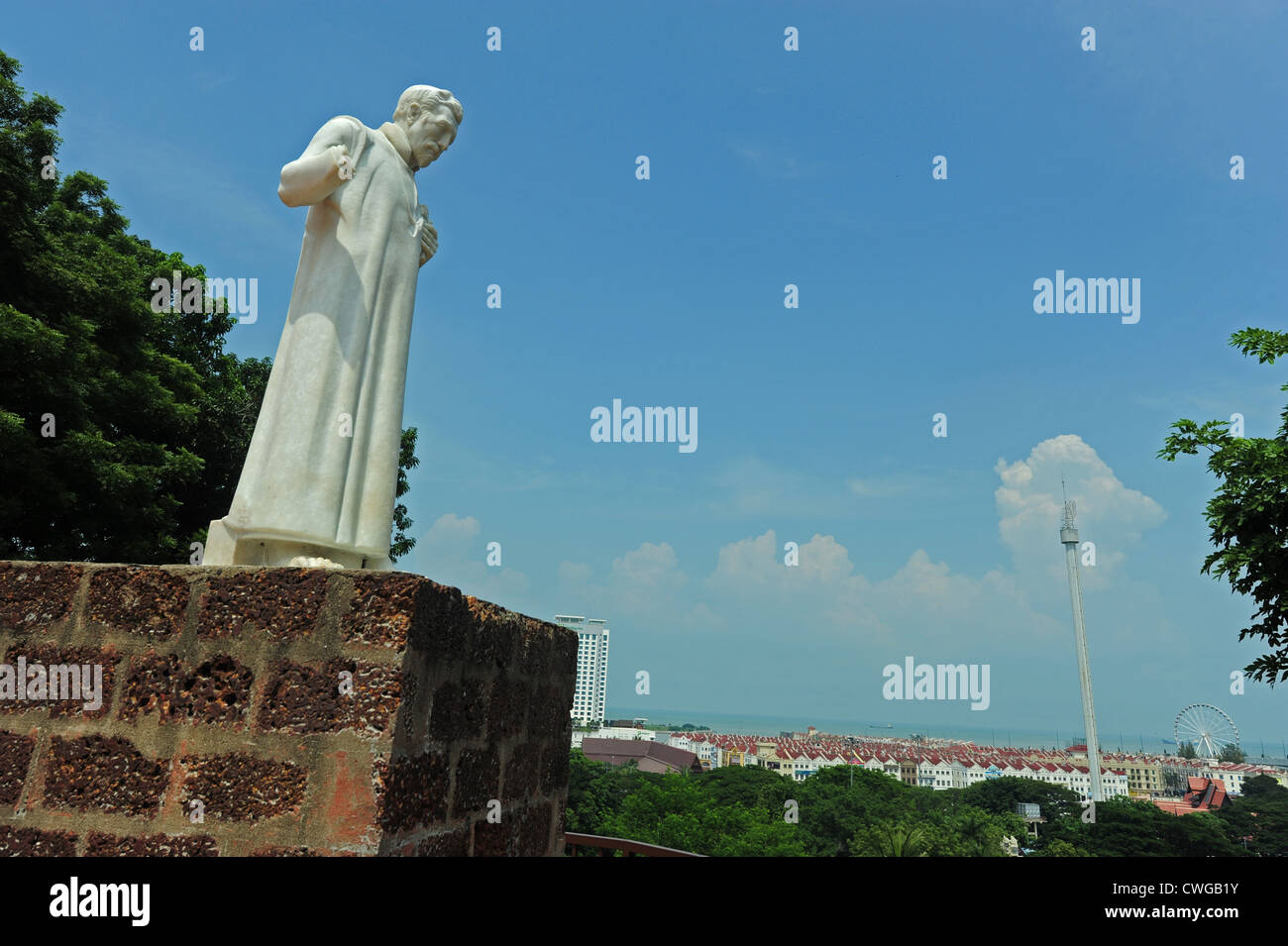 La Malaisie, Malacca, old dutch house et cimetière Banque D'Images