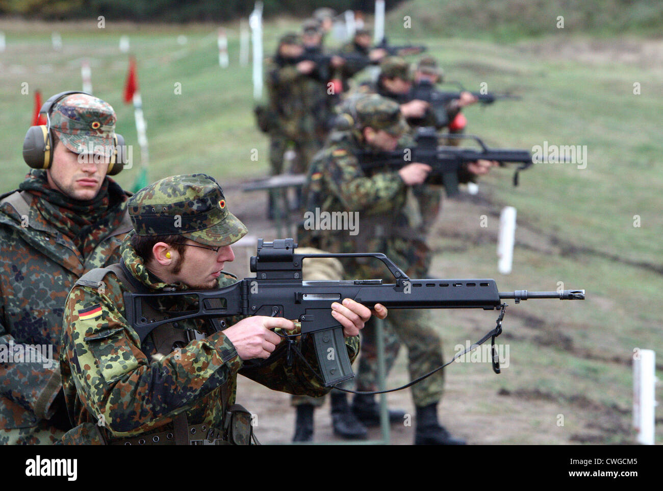 La formation de base à l'armée Banque D'Images