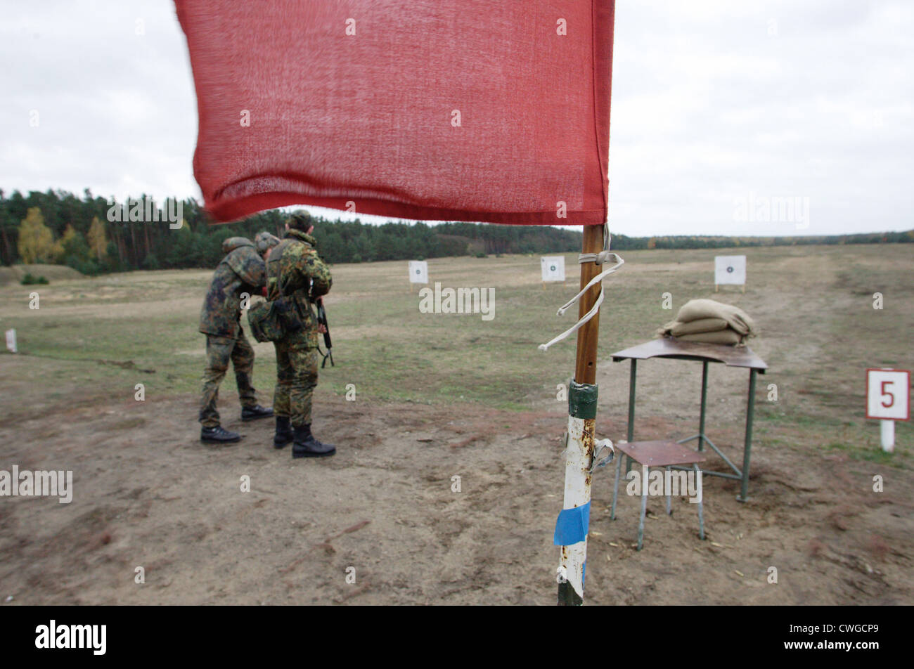 La formation de base à l'armée Banque D'Images