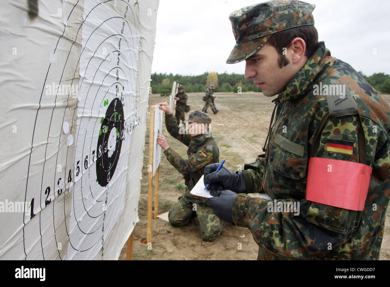 La formation de base à l'armée Banque D'Images