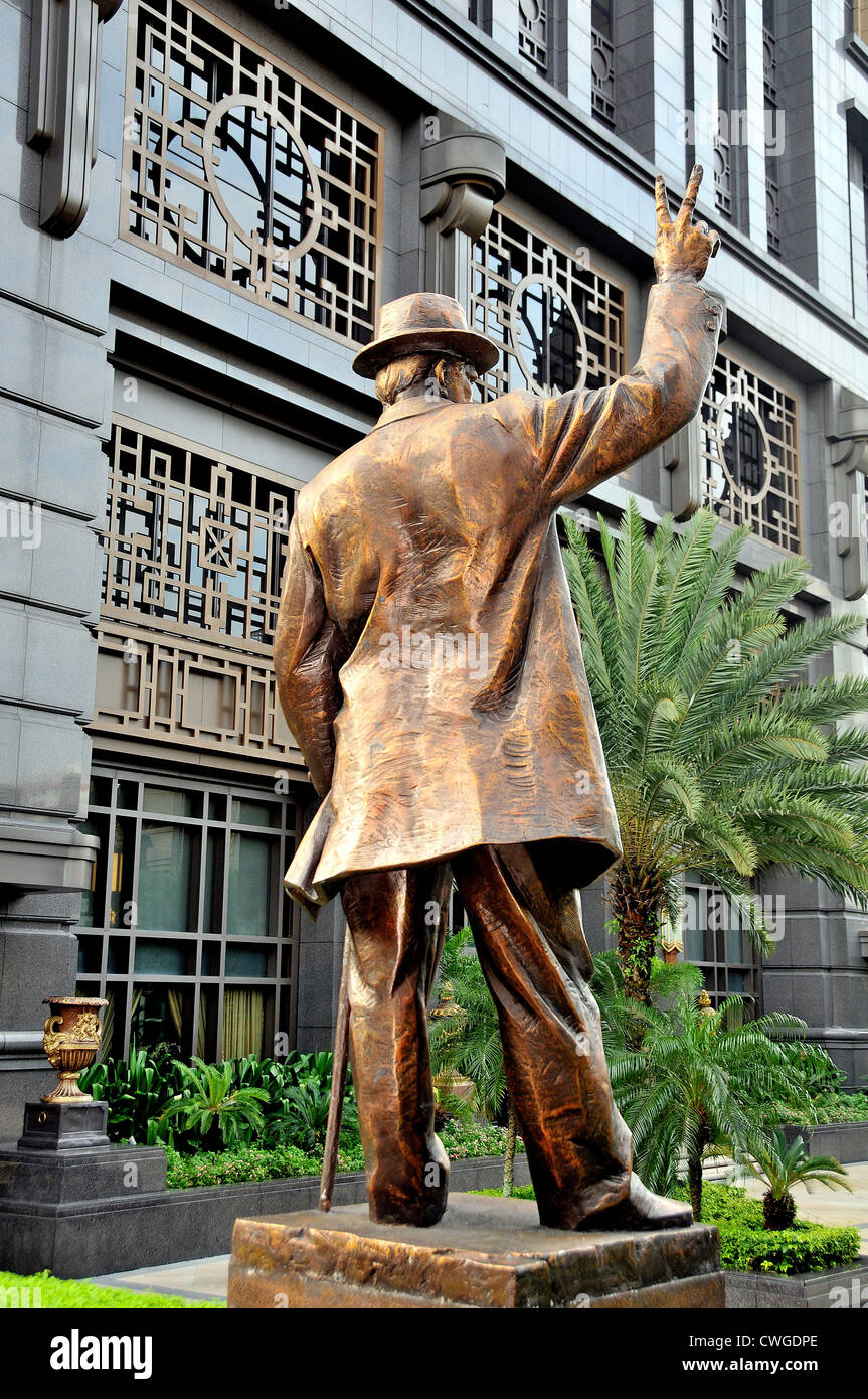 Statue de Churchill Singapour Banque D'Images
