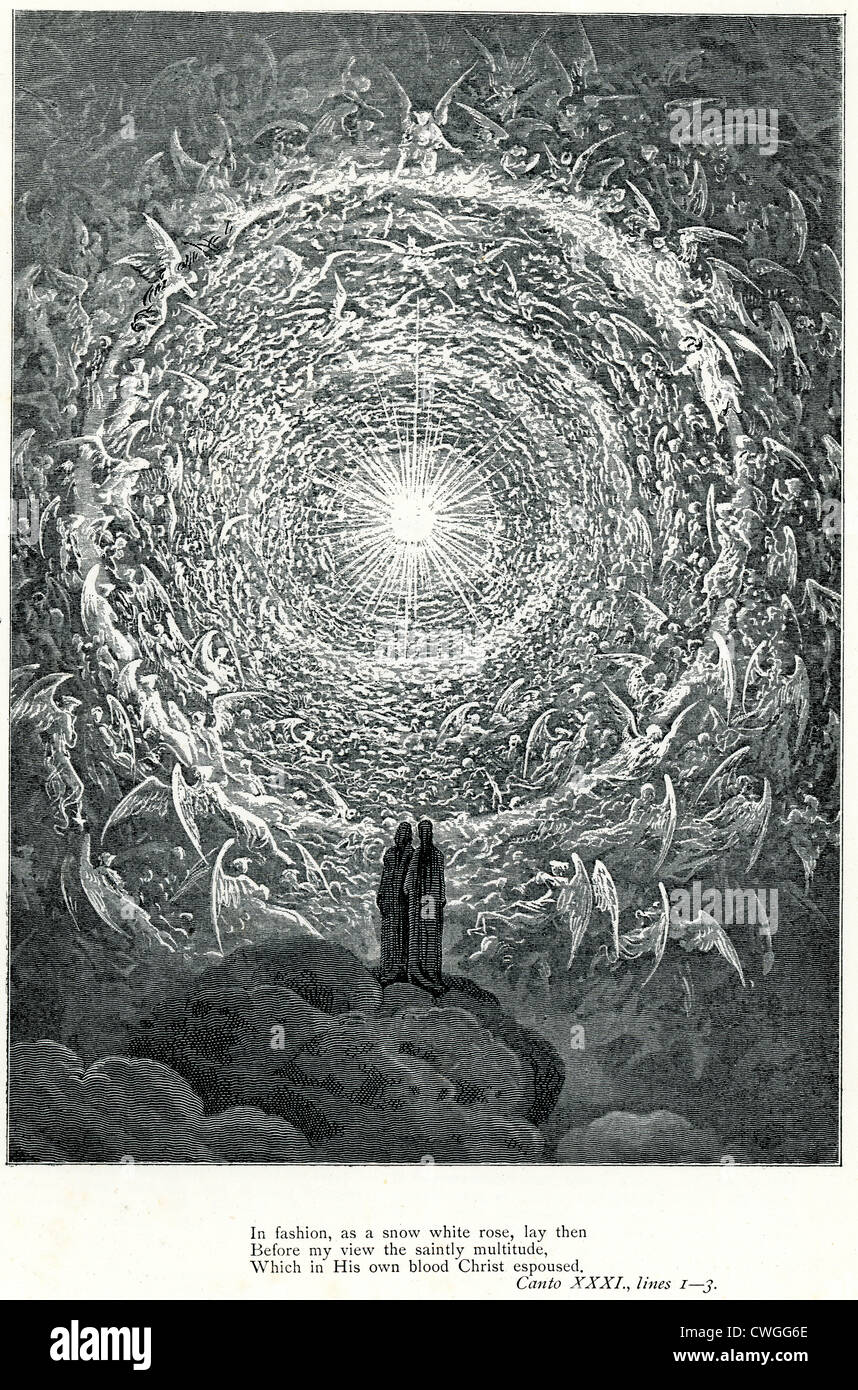 Illustration par Gustave Dore à partir de la Vision du Purgatoire et le  Paradis de Dante Alighieri Photo Stock - Alamy