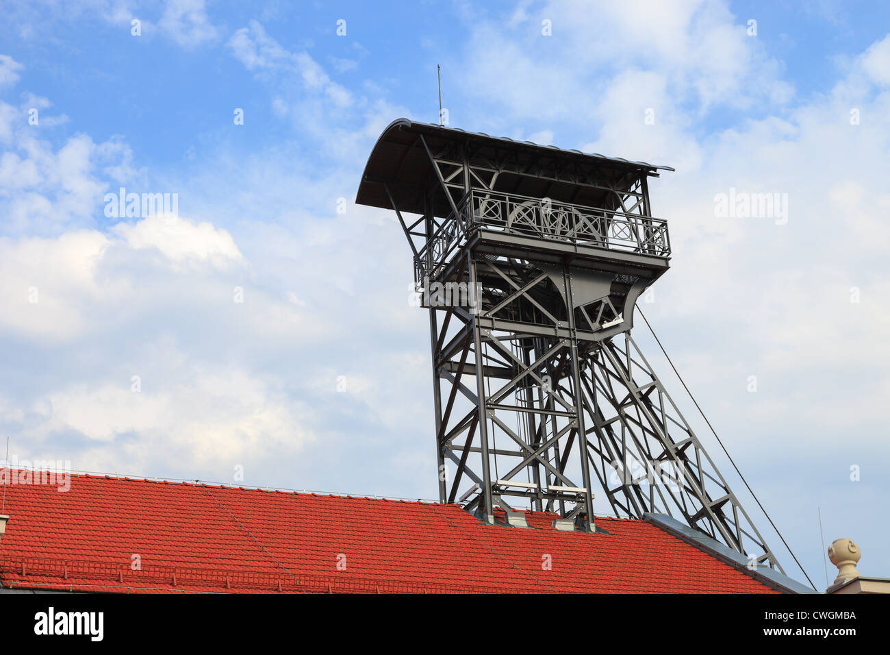 Puits de mine de la célèbre mine de sel de Wieliczka, Pologne. Banque D'Images