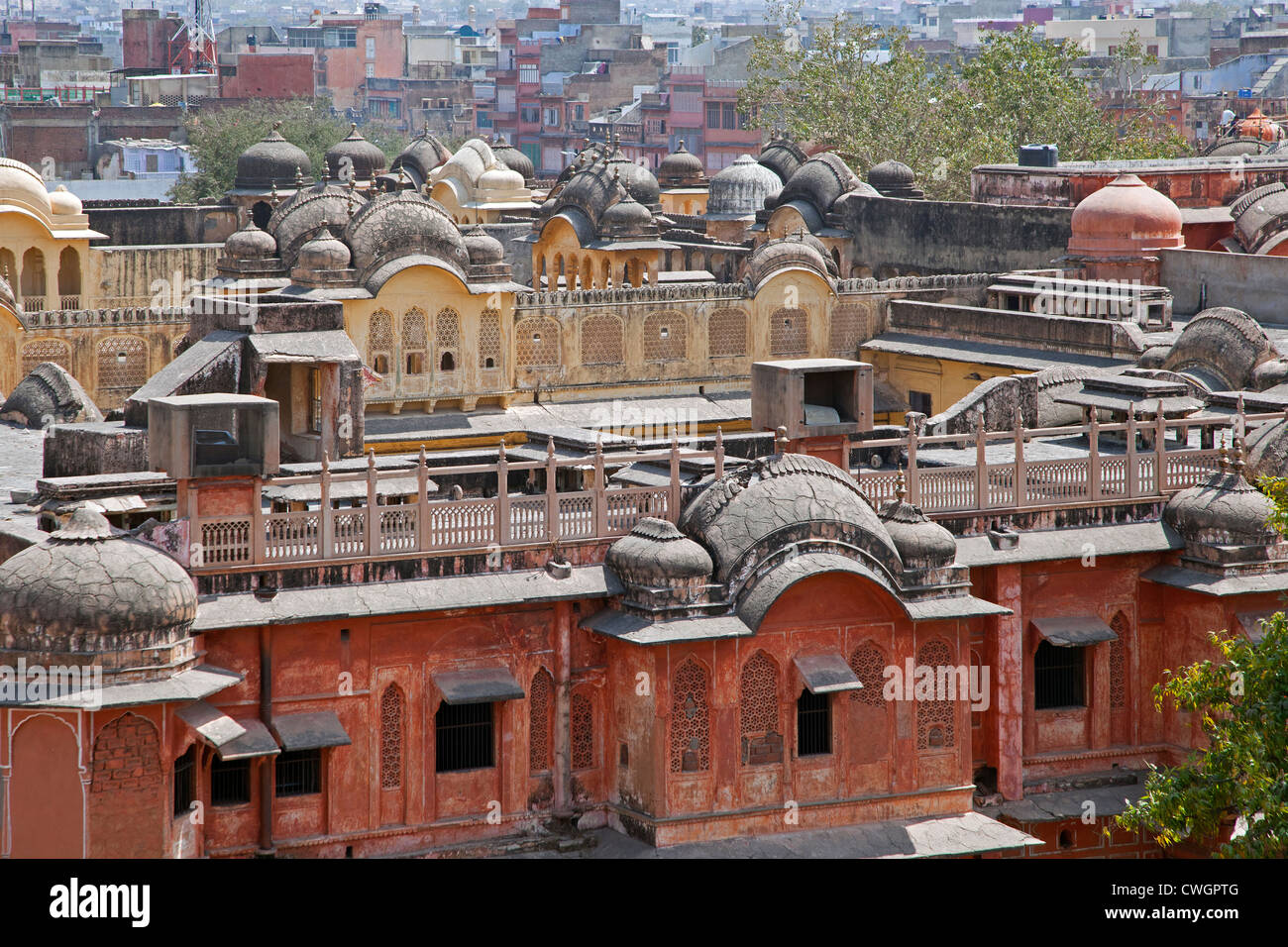 Hawa Mahal / Palais des Vents à Jaipur, Rajasthan, Inde Banque D'Images