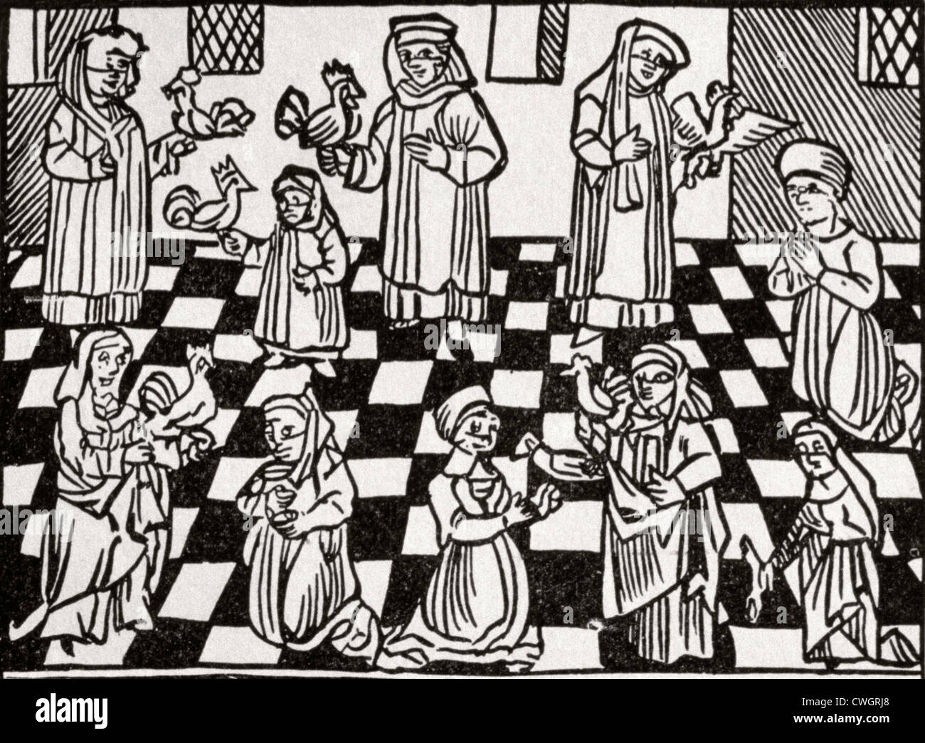 Bois coupé de la coutume des Kaparot à la veille du Jour des Expiations (Yom Kippour) Banque D'Images