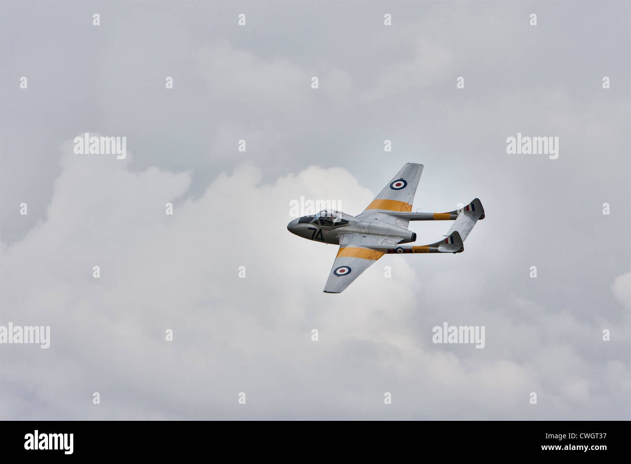 De Havilland DH.115 Vampire, reg G-VTII, à Little Gransden. Mis 1945 Banque D'Images