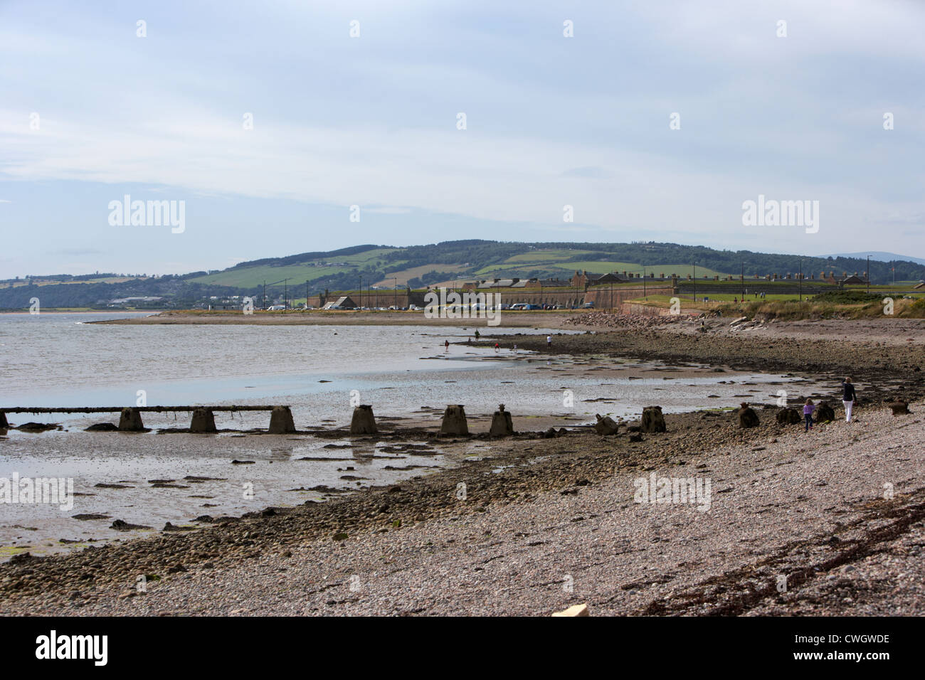 Beach et shore entre ardersier et fort george highland Scotland, UK, Royaume-Uni Banque D'Images